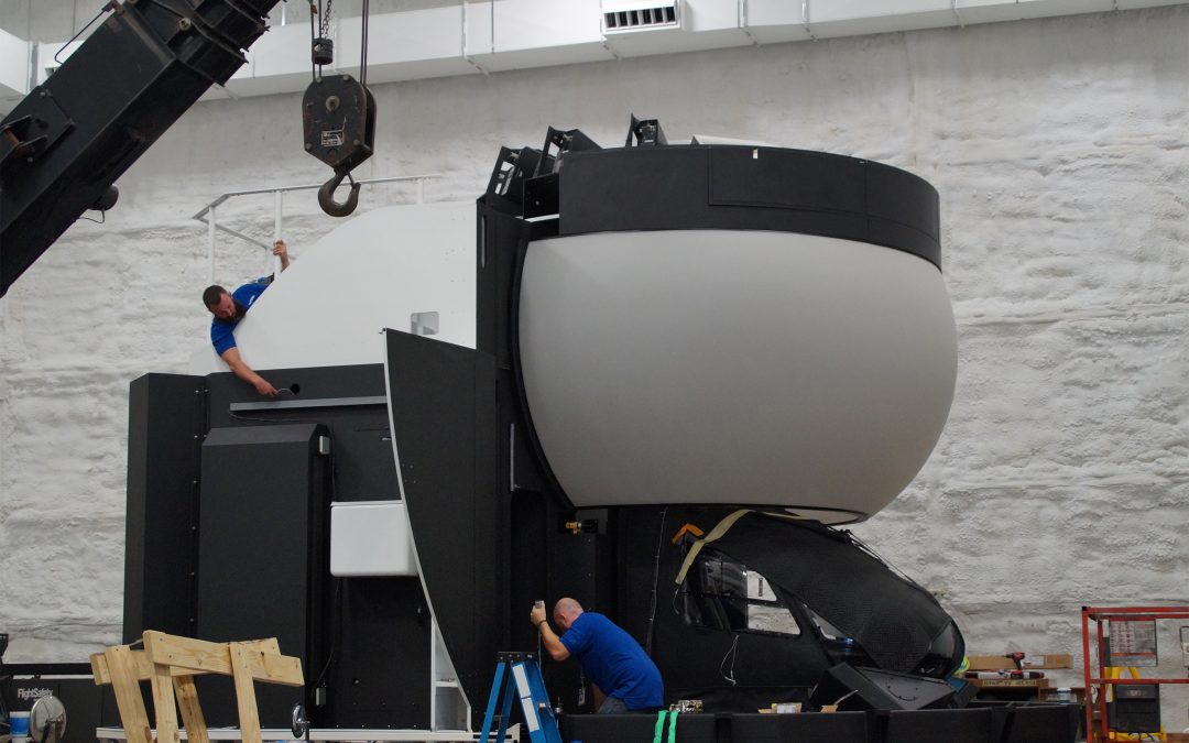  North America’s first 145 full motion simulator arrives at Helicopter Flight Training Center